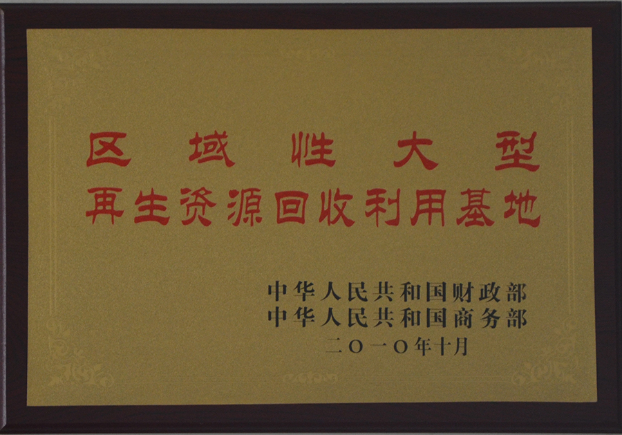2010区域性大型再生资源回收利用基地